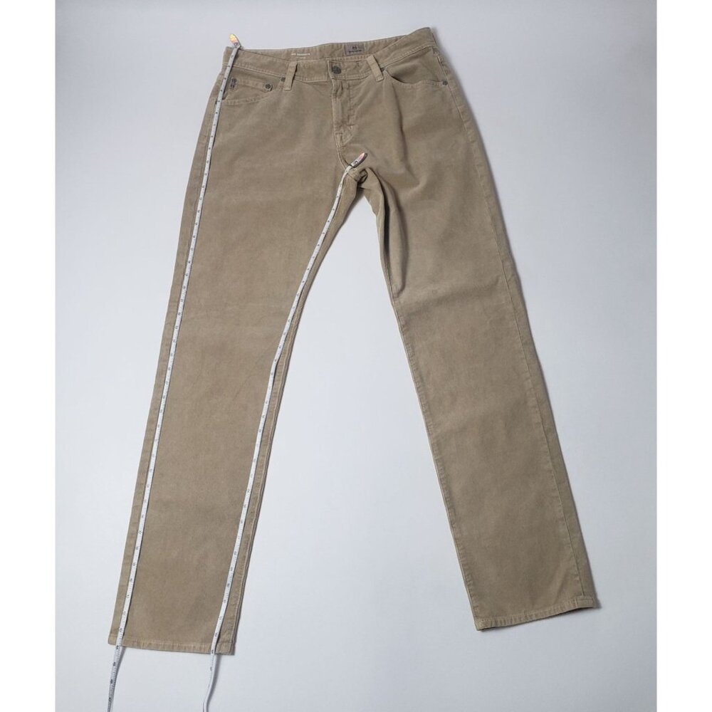 AG Adriano Goldschmied The Graduate Tailored Leg Corduroy Trouser Mens 32x34 Tan - Picture 5 of 16